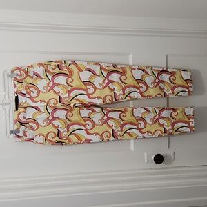 Boston Proper Swirl Print Pants Size 8